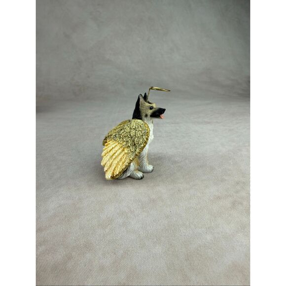 Miniature German Shepherd Dog Figurine Angel Wings - Picture 2 of 8